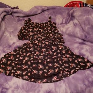 little girl romper rose